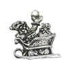 Pendant/Charm. Fashion Zinc Alloy Jewelry Findings. Lead-free. 20x18mm. Sold by Bag 