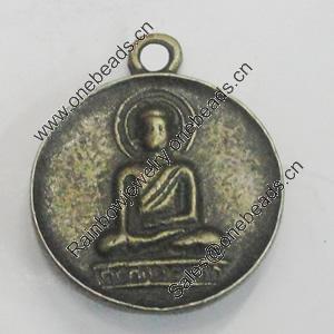 Pendant/Charm. Fashion Zinc Alloy Jewelry Findings. Lead-free. 20x17mm. Sold by Bag