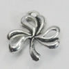 Pendant/Charm. Fashion Zinc Alloy Jewelry Findings. Lead-free. Flower 14x15mm. Sold by Bag