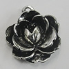 Pendant/Charm. Fashion Zinc Alloy Jewelry Findings. Lead-free. Flower 20x17mm. Sold by Bag