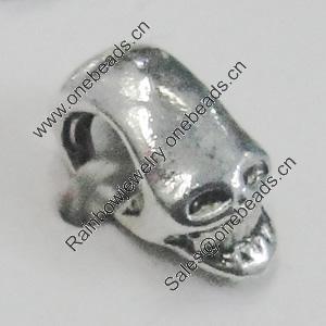 Beads. Fashion Zinc Alloy Jewelry Findings. Lead-free. 5x9mm. Hole:4mm. Sold by Bag