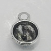 Pendant/Charm. Fashion Zinc Alloy Jewelry Findings. Lead-free. 11x8mm,7mm. Sold by Bag