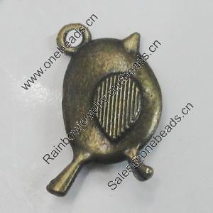 Pendant/Charm. Fashion Zinc Alloy Jewelry Findings. Lead-free. Animal 14x20mm. Sold by Bag