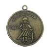 Pendant/Charm. Fashion Zinc Alloy Jewelry Findings. Lead-free. 30x26mm. Sold by Bag