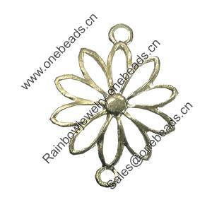 Connetor. Fashion Zinc Alloy Jewelry Findings. Lead-free. 24x20mm. Sold by Bag
