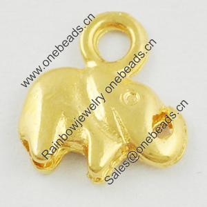 Pendant/Charm. Fashion Zinc Alloy Jewelry Findings. Lead-free. Animal 8x9mm. Sold by Bag