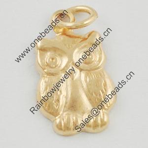 Pendant/Charm. Fashion Zinc Alloy Jewelry Findings. Lead-free. Animal 13x8mm. Sold by Bag