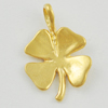 Pendant/Charm. Fashion Zinc Alloy Jewelry Findings. Lead-free. Plant 11x17mm. Sold by Bag