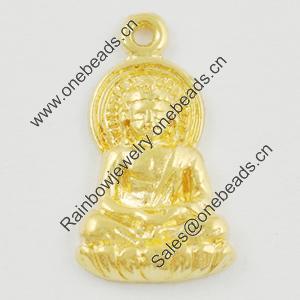 Pendant/Charm. Fashion Zinc Alloy Jewelry Findings. Lead-free. Buffha 16x9mm. Sold by Bag