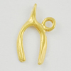 Pendant/Charm. Fashion Zinc Alloy Jewelry Findings. Lead-free. 13x7mm. Sold by Bag