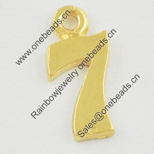 Pendant/Charm. Fashion Zinc Alloy Jewelry Findings. Lead-free. 13x6mm. Sold by Bag