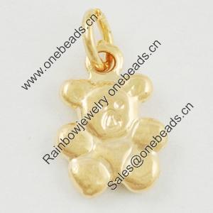 Pendant/Charm. Fashion Zinc Alloy Jewelry Findings. Lead-free. Animal 10x8mm. Sold by Bag