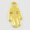 Pendant/Charm. Fashion Zinc Alloy Jewelry Findings. Lead-free. Hand 13x7mm. Sold by Bag