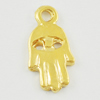 Pendant/Charm. Fashion Zinc Alloy Jewelry Findings. Lead-free. Hand 13x7mm. Sold by Bag