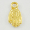 Pendant/Charm. Fashion Zinc Alloy Jewelry Findings. Lead-free. Hand 12x7mm. Sold by Bag