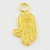 Pendant/Charm. Fashion Zinc Alloy Jewelry Findings. Lead-free. Hand 16x9mm. Sold by Bag