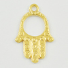 Pendant/Charm. Fashion Zinc Alloy Jewelry Findings. Lead-free. Hand 21x13mm. Sold by Bag
