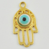 Zinc Alloy Enamel Pendant. Fashion Jewelry Findings. Lead-free. Hand 21x10mm. Sold by Bag