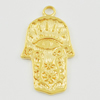 Pendant/Charm. Fashion Zinc Alloy Jewelry Findings. Lead-free. Hand 21x18mm. Sold by Bag