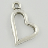 Pendant/Charm. Fashion Zinc Alloy Jewelry Findings. Lead-free. Heart 13x14mm. Sold by Bag