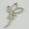 Pendant/Charm. Fashion Zinc Alloy Jewelry Findings. Lead-free. Angel 16x9mm. Sold by Bag