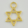 Pendant/Charm. Fashion Zinc Alloy Jewelry Findings. Lead-free. Hexagon 13x9mm. Sold by Bag