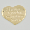 Pendant/Charm. Fashion Zinc Alloy Jewelry Findings. Lead-free. Heart 24x29mm. Sold by Bag