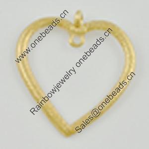 Pendant/Charm. Fashion Zinc Alloy Jewelry Findings. Lead-free. Heart 31x29mm. Sold by Bag