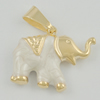 Zinc Alloy Enamel Pendant. Fashion Jewelry Findings. Lead-free. Animal 15x28mm. Sold by PC