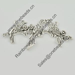 Connector. Fashion Zinc Alloy Jewelry Findings. Lead-free. Animal 40x76mm. Sold by PC