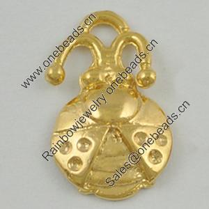Pendant/Charm. Fashion Zinc Alloy Jewelry Findings. Lead-free. Animal 14x8mm. Sold by Bag
