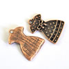 Pendant/Charm. Fashion Zinc Alloy Jewelry Findings. Lead-free. Clothes 24x17mm. Sold by Bag