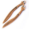 Pendant/Charm. Fashion Zinc Alloy Jewelry Findings. Lead-free. Broadsword 51x7mm. Sold by Bag