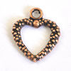 Pendant/Charm. Fashion Zinc Alloy Jewelry Findings. Lead-free. Heart 16x19mm. Sold by Bag
