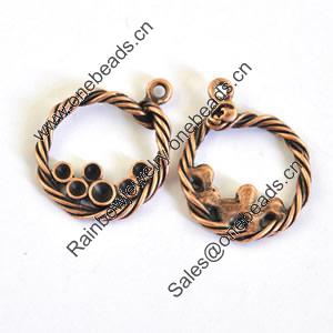 Pendant/Charm. Fashion Zinc Alloy Jewelry Findings. Lead-free. 22x18mm. Sold by Bag