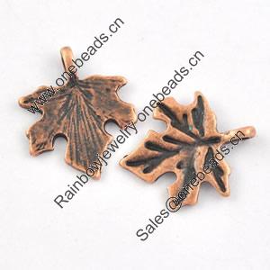 Pendant/Charm. Fashion Zinc Alloy Jewelry Findings. Lead-free. Leaf 13x16mm. Sold by Bag