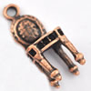 Pendant/Charm. Fashion Zinc Alloy Jewelry Findings. Lead-free. Chair 9x22mm. Sold by Bag