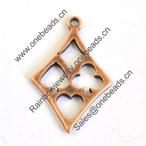 Pendant/Charm. Fashion Zinc Alloy Jewelry Findings. Lead-free. 17x25mm. Sold by Bag