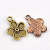 Pendant/Charm. Fashion Zinc Alloy Jewelry Findings. Lead-free. Flower 15x19mm. Sold by Bag