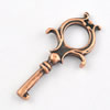 Pendant/Charm. Fashion Zinc Alloy Jewelry Findings. Lead-free. 38x18mm. Sold by Bag