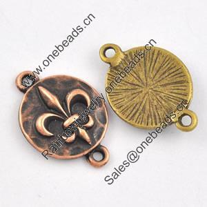 Connector. Fashion Zinc Alloy Jewelry Findings. Leas-free. 13x19mm. Sold by Bag