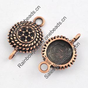 Connector. Fashion Zinc Alloy Jewelry Findings. Leas-free. 14x22mm. Sold by Bag