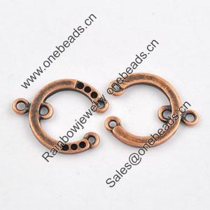 Connector. Fashion Zinc Alloy Jewelry Findings. Leas-free. 15x17mm. Sold by Bag