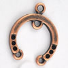 Connector. Fashion Zinc Alloy Jewelry Findings. Leas-free. 15x17mm. Sold by Bag