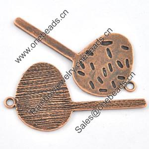 Pendant/Charm. Fashion Zinc Alloy Jewelry Findings. Lead-free. 53x27mm. Sold by Bag