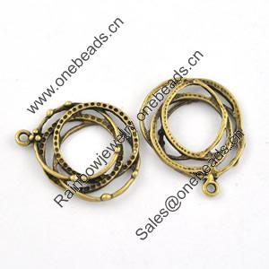 Pendant/Charm. Fashion Zinc Alloy Jewelry Findings. Lead-free. 23x29mm. Sold by Bag