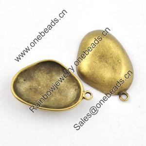 Pendant/Charm. Fashion Zinc Alloy Jewelry Findings. Lead-free. 23x33mm. Sold by Bag