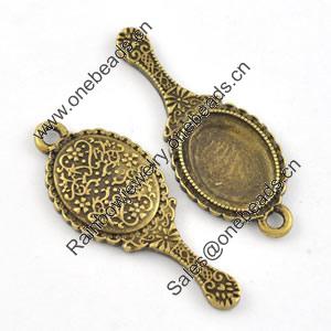 Pendant/Charm. Fashion Zinc Alloy Jewelry Findings. Lead-free. 39x16mm. Sold by Bag