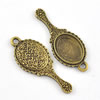 Pendant/Charm. Fashion Zinc Alloy Jewelry Findings. Lead-free. 39x16mm. Sold by Bag