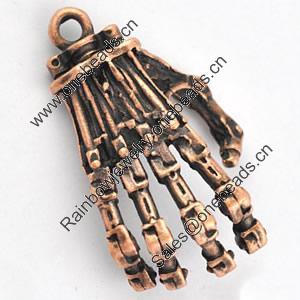 Pendant/Charm. Fashion Zinc Alloy Jewelry Findings. Lead-free. 22x37mm. Sold by Bag